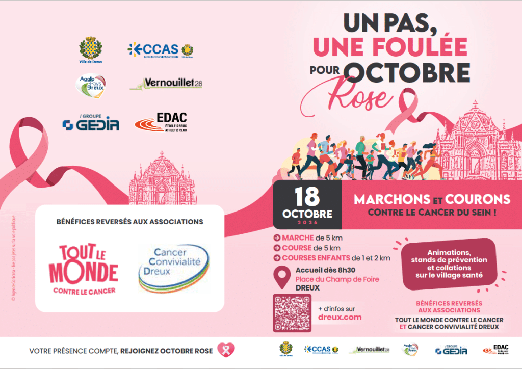 Un pas, une foulée pour Octobre rose